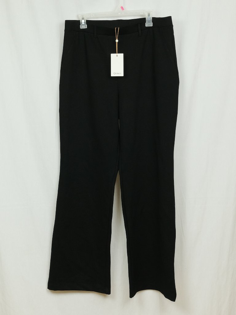 Nwt Quince Ponte Boot Cut Pants Black Xl Workwear